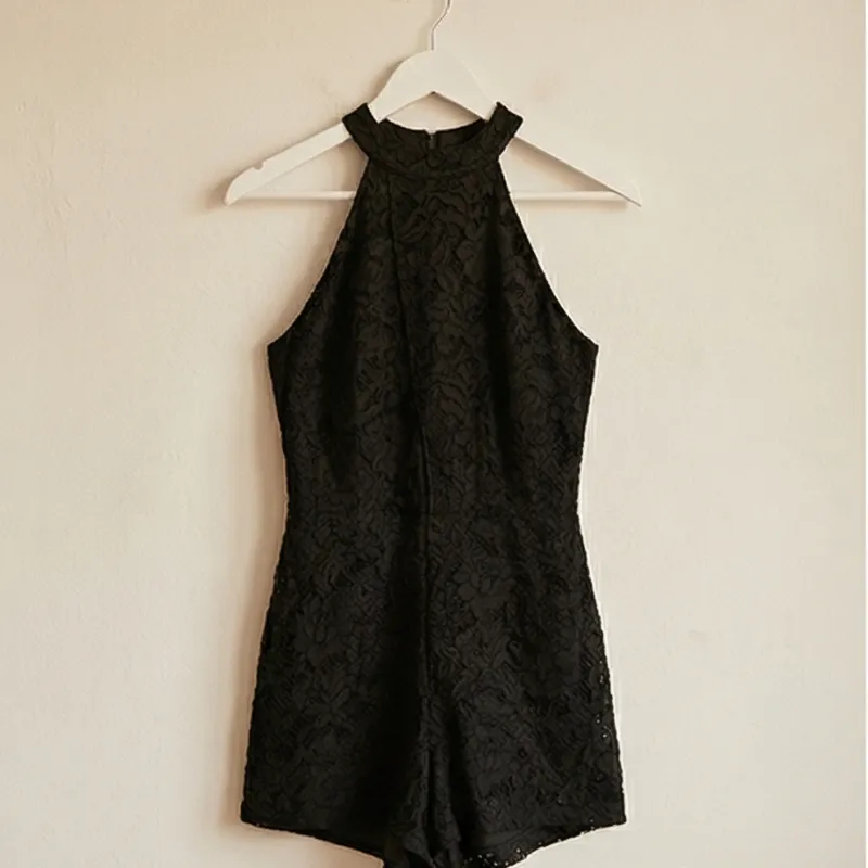 🖤 Black Lace Romper