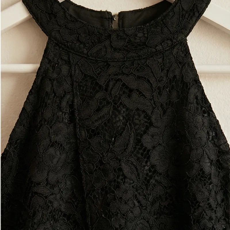 🖤 Black Lace Romper