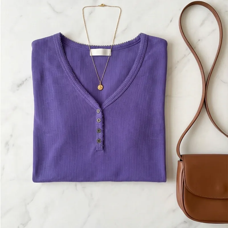 💜 Blusa Básica Morada
