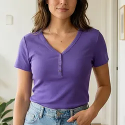 💜 Blusa Básica Morada