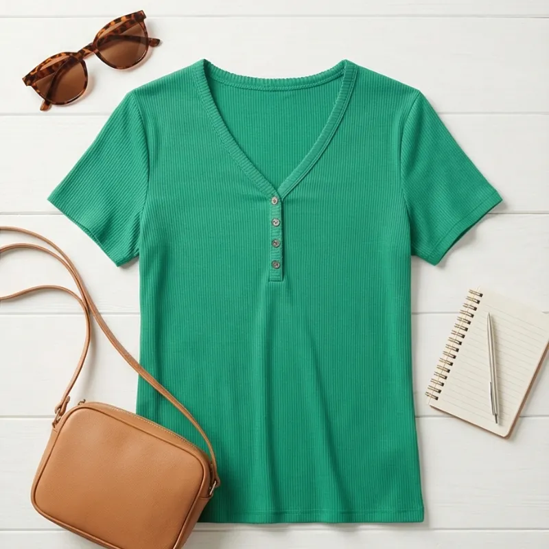 💚 Blusa Básica Verde