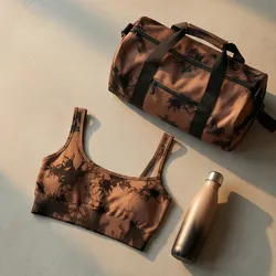 🤎 Brown Tie-Dye Sport Bra
