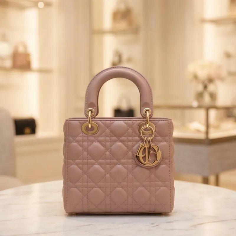 👜 CARTERA DIOR – ROSA NUDE