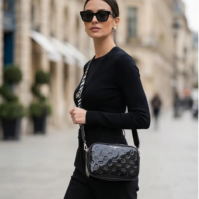 👜 CARTERA KARL LAGERFELD – NEGRA