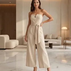 🤍 Cream Chic Jumpsuit