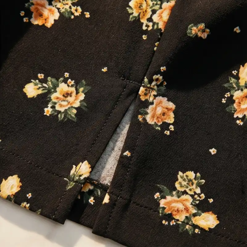 🖤 FALDA NEGRA FLORES