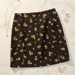 🖤 FALDA NEGRA FLORES