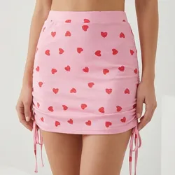 💗 FALDA ROSA CORAZONES