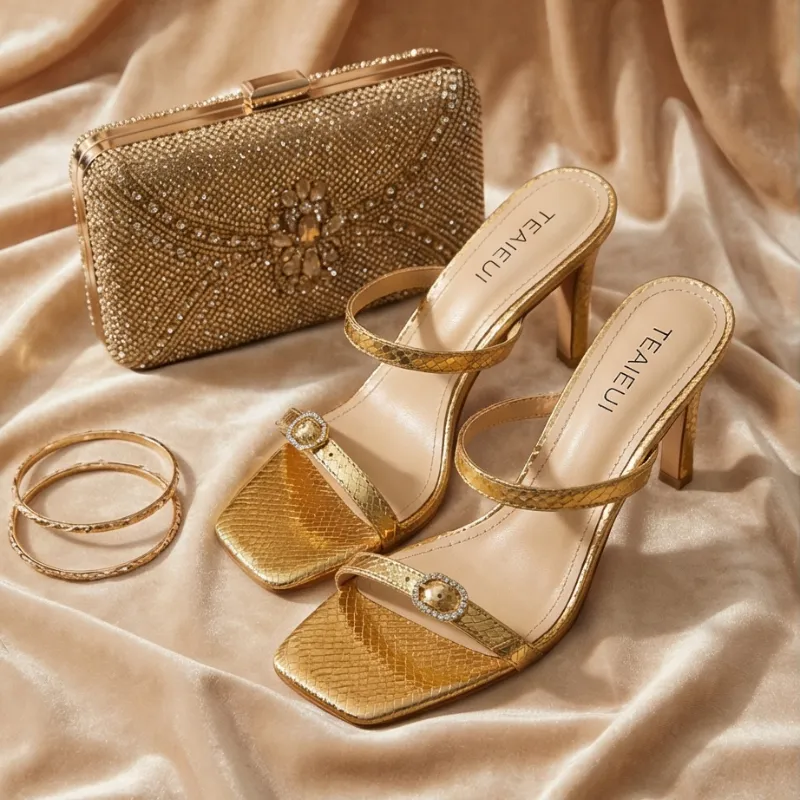 Golden Luxe Heels 👑