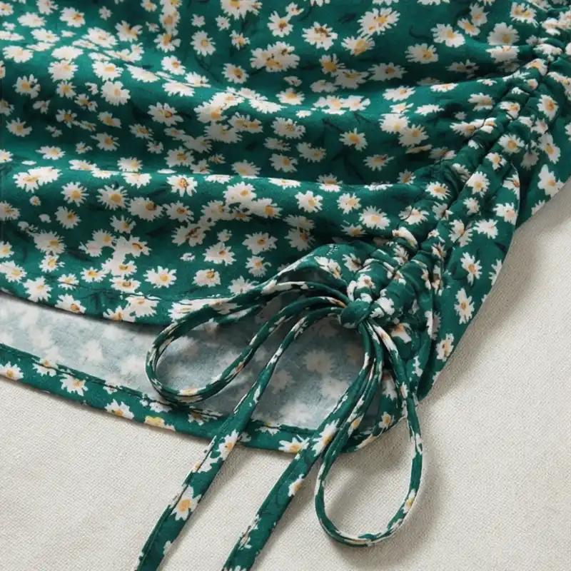 🌿 Green Floral Set