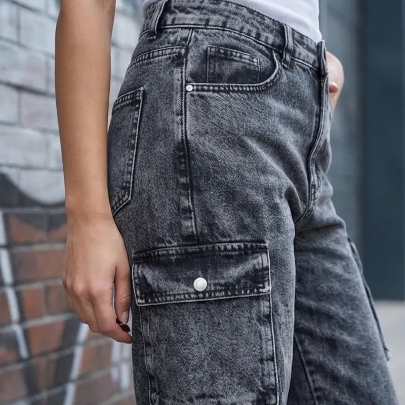 🩶 JEAN GRIS CARGO