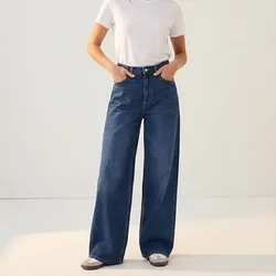 💙 JEAN WIDE LEG AZUL