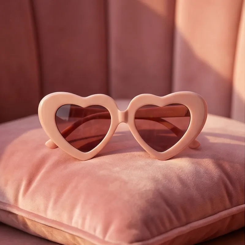 🕶️ LENTES ESTILO LOVE – CORAZÓN ROSA