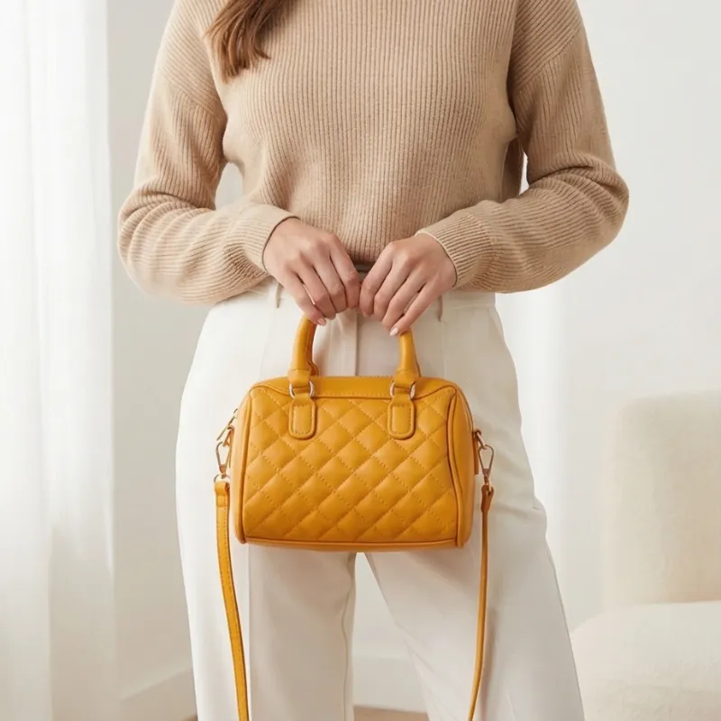 👜 MINI CARTERA – AMARILLA