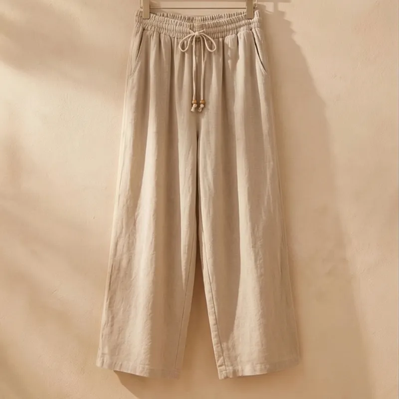 🤍 PANTALÓN BEIGE FLUIDO
