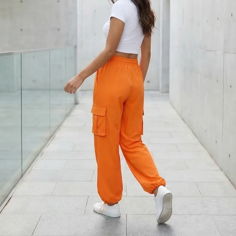 🧡 PANTALÓN CARGO NARANJA