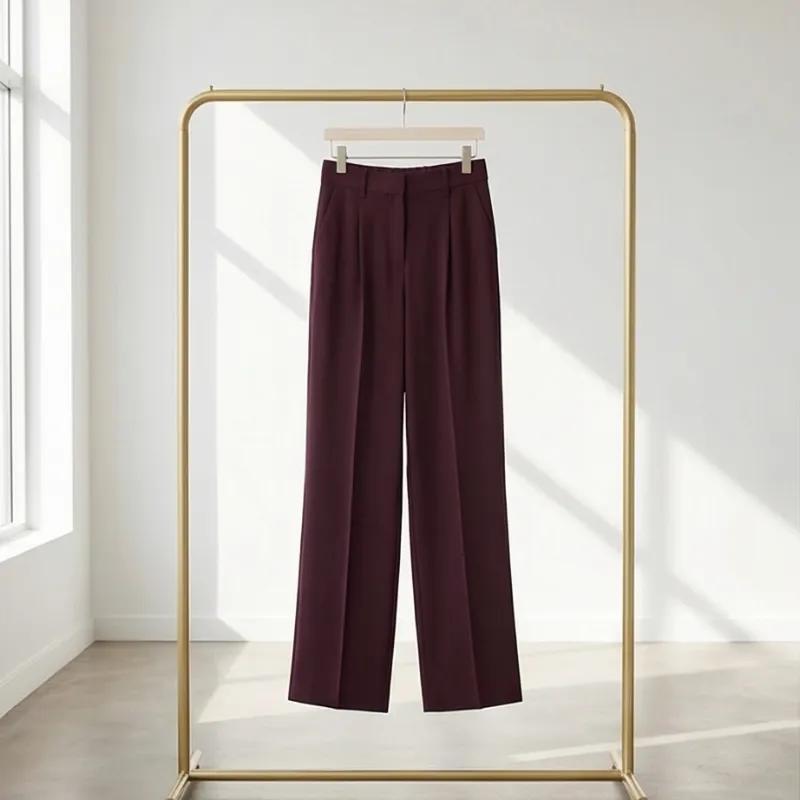 🍷 PANTALÓN VESTIR VINOTINTO