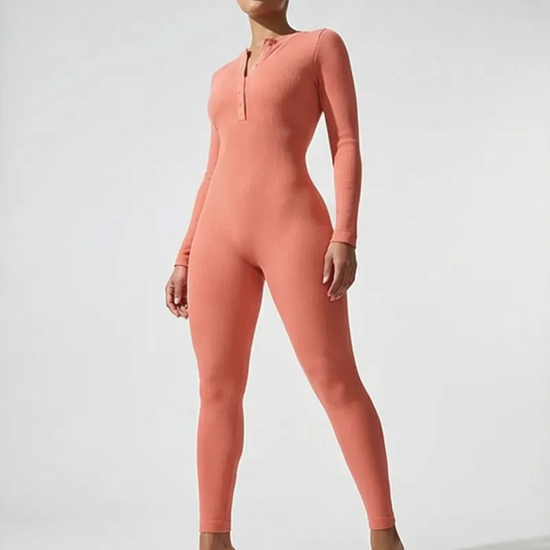 🍑 Peach Fit Jumpsuit