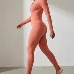 🍑 Peach Fit Jumpsuit