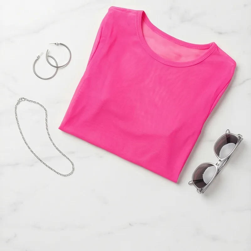 💗 Pink Glow Crop Top