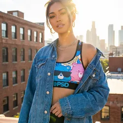 🎨 PSD Graphic Sport Bra (Multicolor)