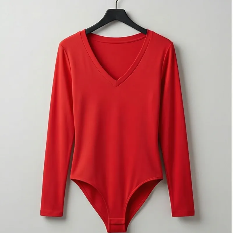 ❤️ Red Classic Long Sleeve Body