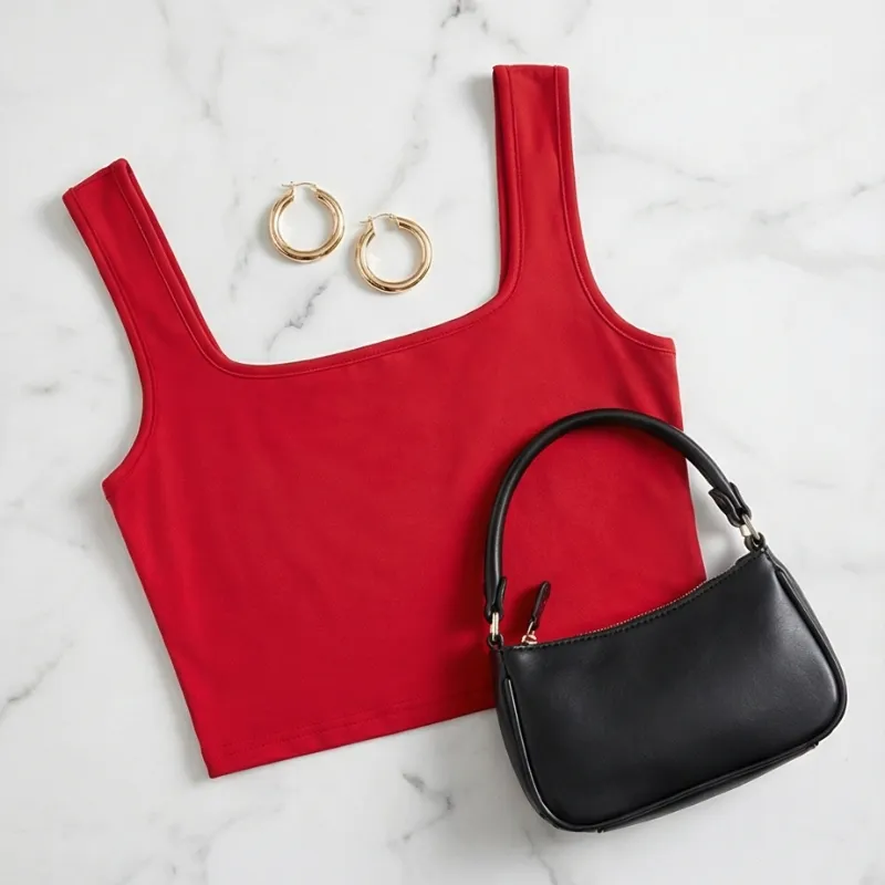 ❤️ Red Essential Crop