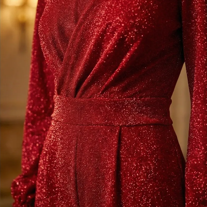 ❤️ Red Glam Jumpsuit