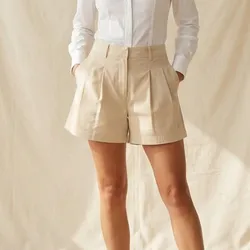 🤍 SHORT BEIGE CLÁSICO (FILA)