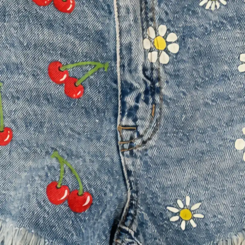 💙 SHORT JEAN BORDADO