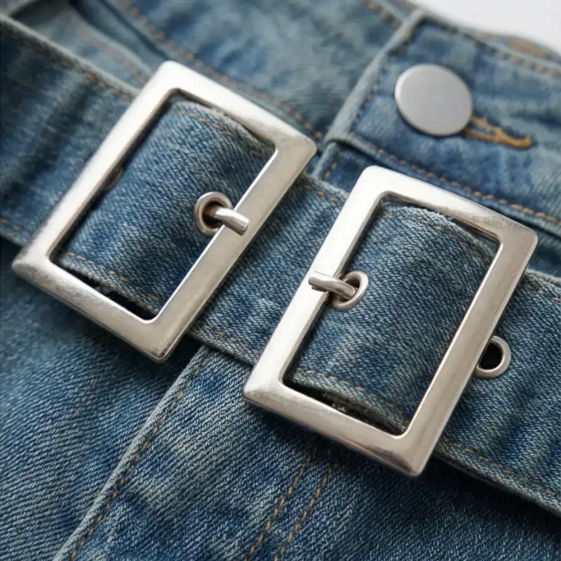 💙 SHORT JEAN CON CINTURÓN