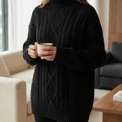 🖤 SUÉTER NEGRO TEJIDO