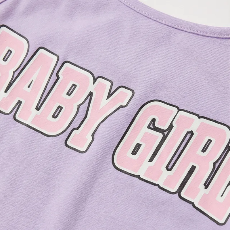 💜 Top “Baby Girl” Lila