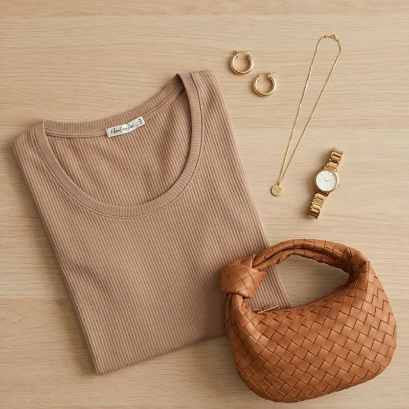 🤎 Top Básico Beige