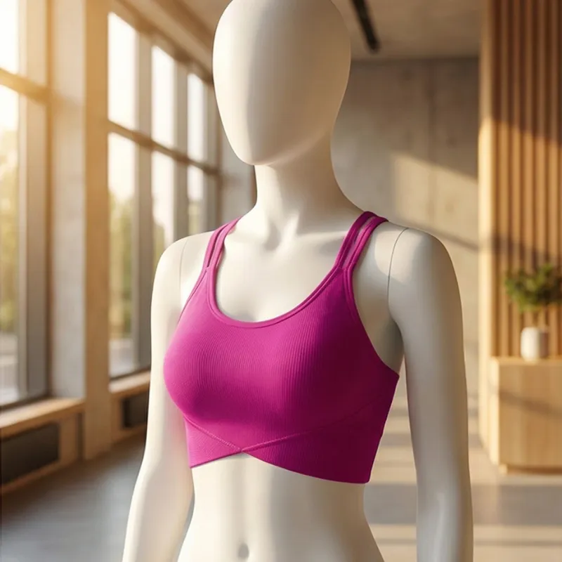 Top deportivo fucsia