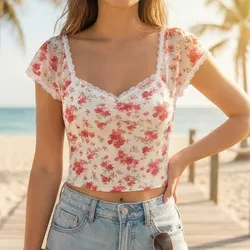 🌺 Top Floral Verano