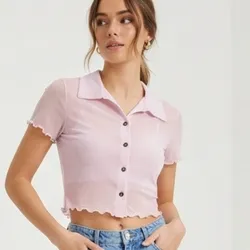 💗 Top Polo Rosado
