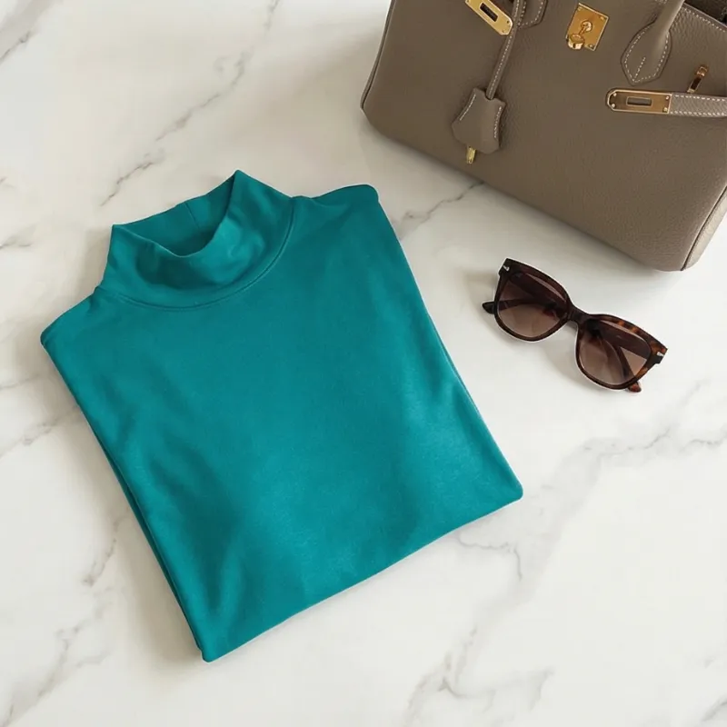 💚 TOP VERDE CUELLO ALTO