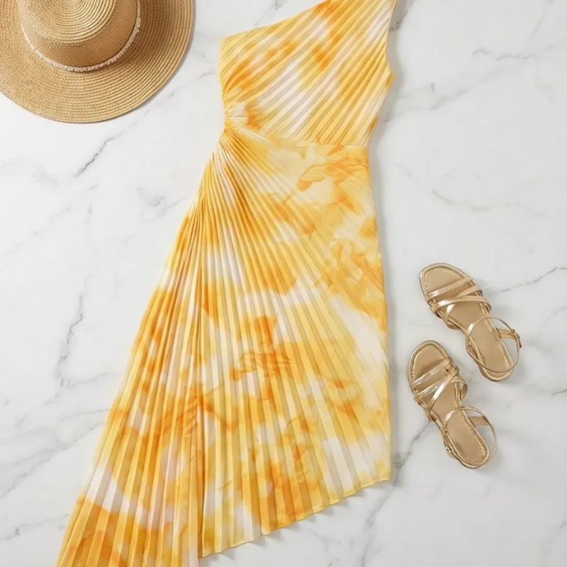 💛 Vestido amarillo degradado