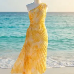 💛 Vestido amarillo degradado