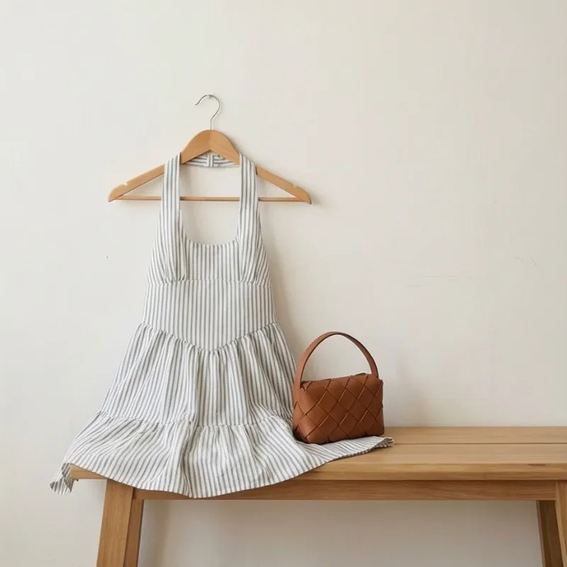 🤍 Vestido blanco halter