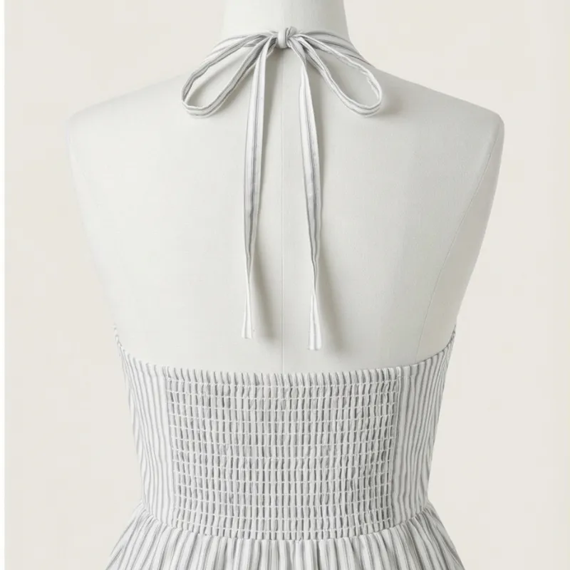 🤍 Vestido blanco halter