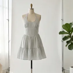 🤍 Vestido blanco halter