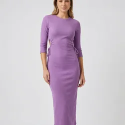 💜 Vestido lila ajustado