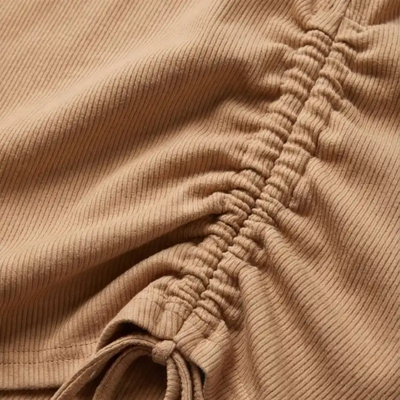 🤎 Vestido nude una manga