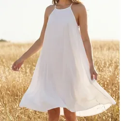 🤍 Vestido playero blanco