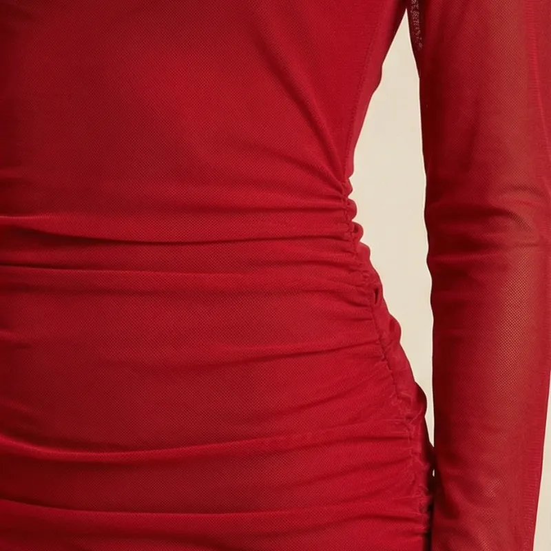 ❤️ Vestido rojo largo elegante