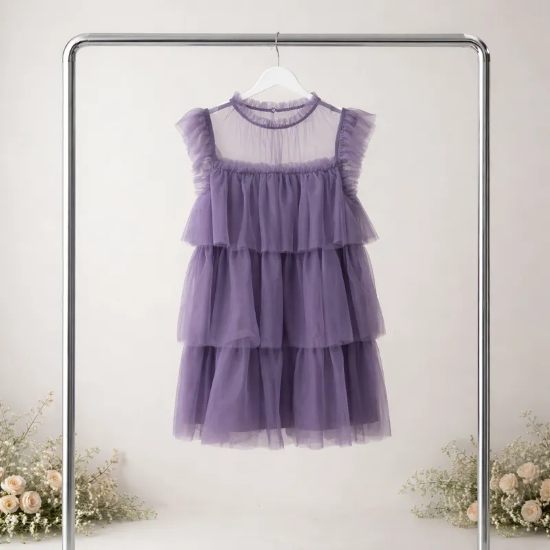 💜 Vestido tul lila