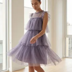 💜 Vestido tul lila