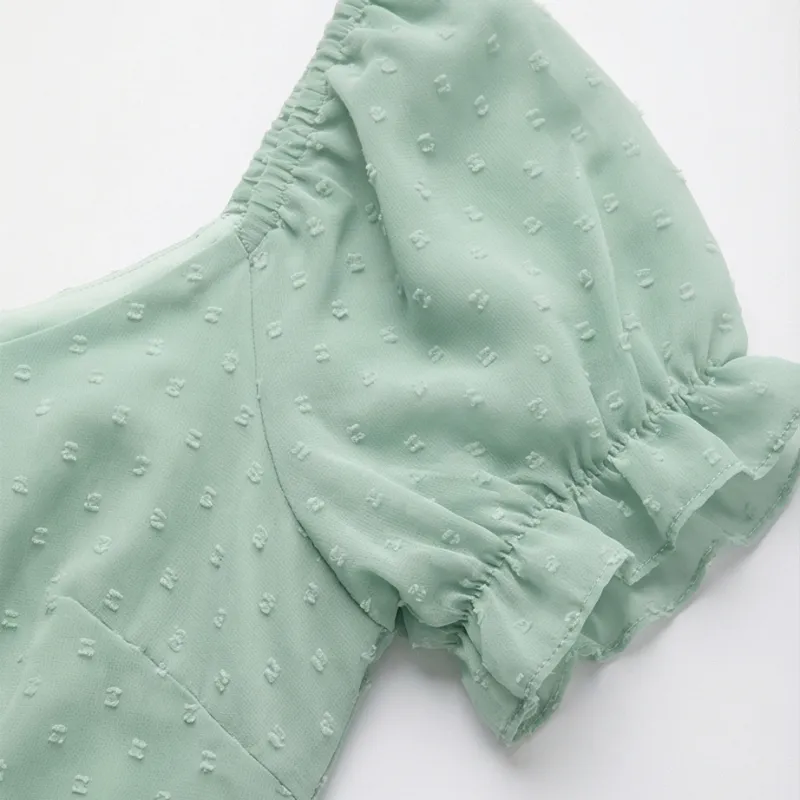 💚 Vestido verde menta